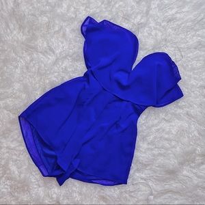 Charlotte Russe: electric blue, strapless romper